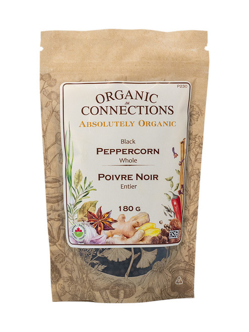 Pepper Black Whole ~ Retail Pack Bulk ~ Organic ~ 180 g