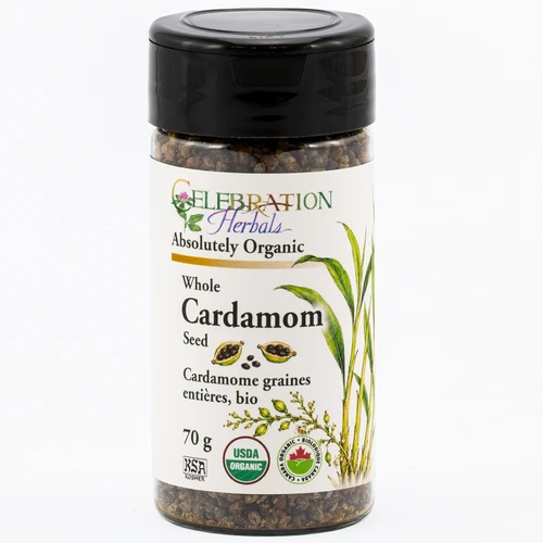 Cardamom Seed Whole ~ Bottled Spice ~ Organic ~ 70g