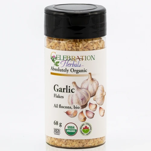 Garlic Flakes ~ Bottled Spice ~ Organic ~ 68g
