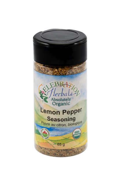 Lemon Pepper Blend Fine ~ Botted Spice Blend ~ Organic ~ 65 g