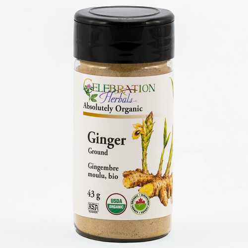 Ginger Ground ~ Bottled Spice ~ Organic ~ 43g