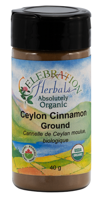 Cinnamon Ceylon Ground ~ True/Sweet Cinnamon ~ Bottled Spice ~ Organic ~ 40g