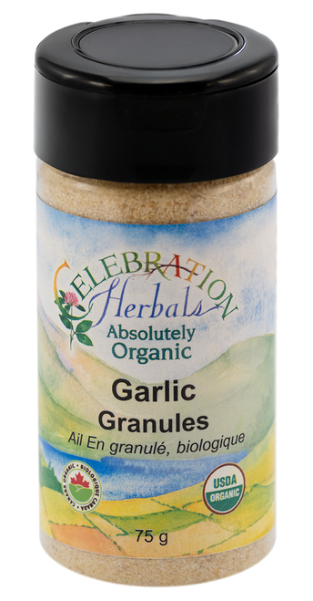 Garlic Raw Granulated ~ Bottled Spice ~ Organic ~ 75 g