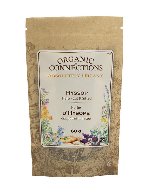 Hyssop Herb C/S ~ Retail Pack Bulk ~ Organic ~ 60 g