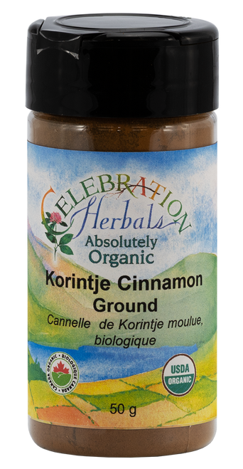 Cinnamon Korintje Ground ~ Indonesian Cassia ~ 3-4% Volatile Oil ~ Bottled Spice ~ Organic ~ 50g