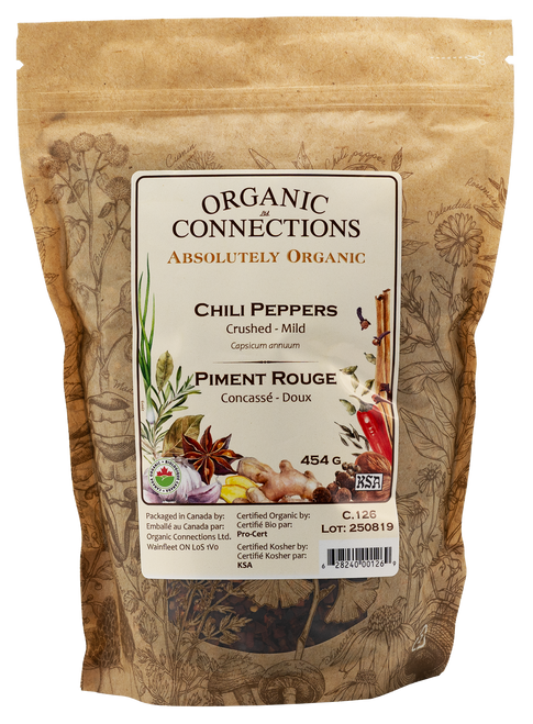 Chili Peppers Mild Flakes ~ Bulk ~ Organic ~ 1 LB