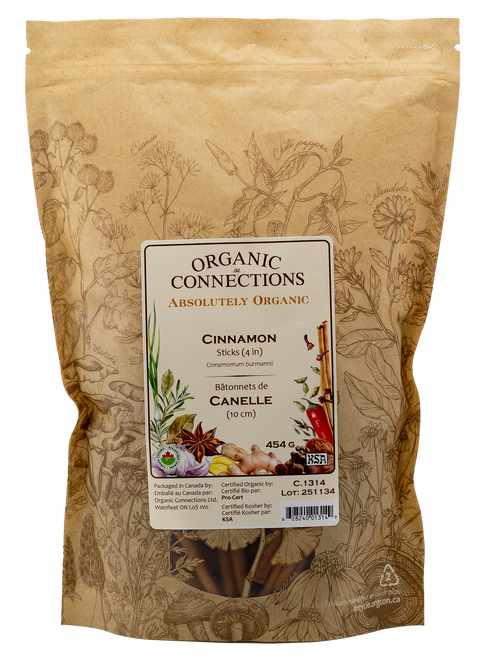 Cinnamon Korintje Sticks 4 inch ~ <i>Indonesian Cassia </i> ~ Bulk ~ Organic ~ 1lb