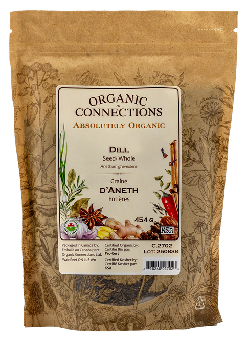 Dill Seed Whole ~ Bulk ~ Organic ~ 1 LB