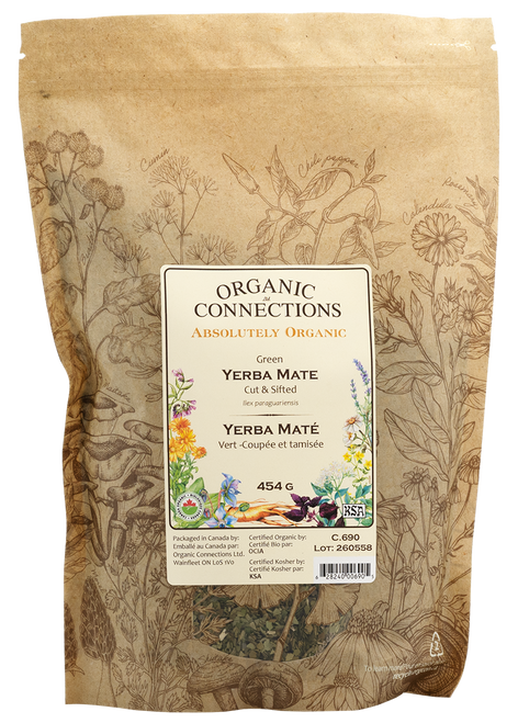 Yerba Maté Green Cut & Sifted ~ Unroasted ~ Bulk ~ Organic ~ 454g
