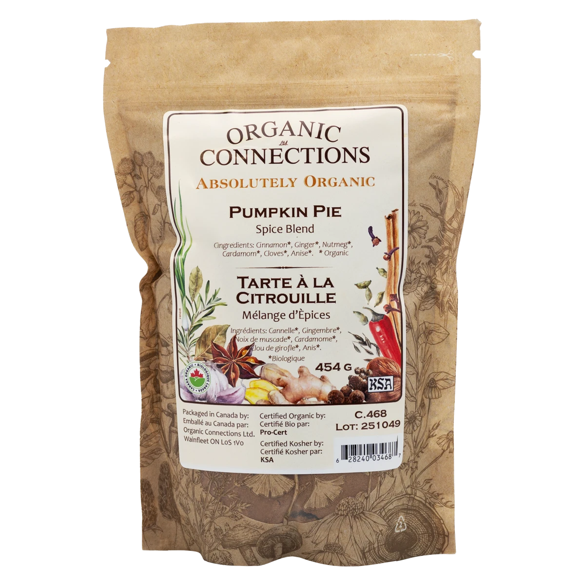 Pumpkin Pie Spice ~ Spice Blend ~ Bulk ~ Organic ~ 454g
