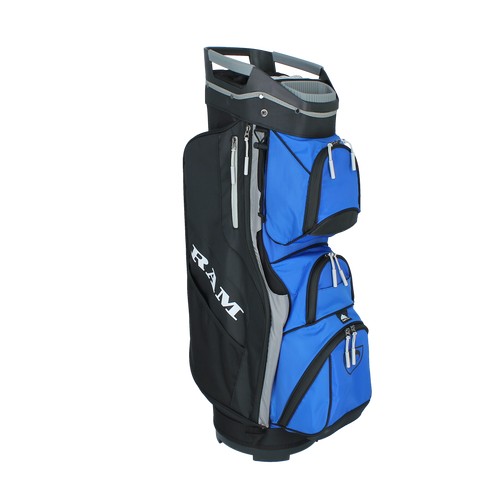 Ram Golf Deluxe Cart Bag with 14 Full Length Dividers and Putter Slot Ram Golf Deluxe Cart Bag with 14 Full Length Dividers and Putter Slot