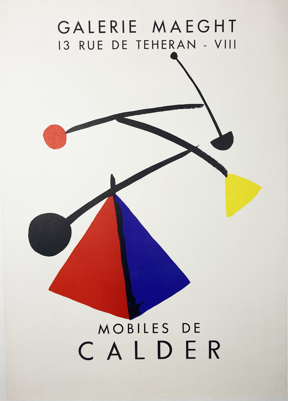 original exhibit poster Galerie Maeght for Alexander Calder 1954