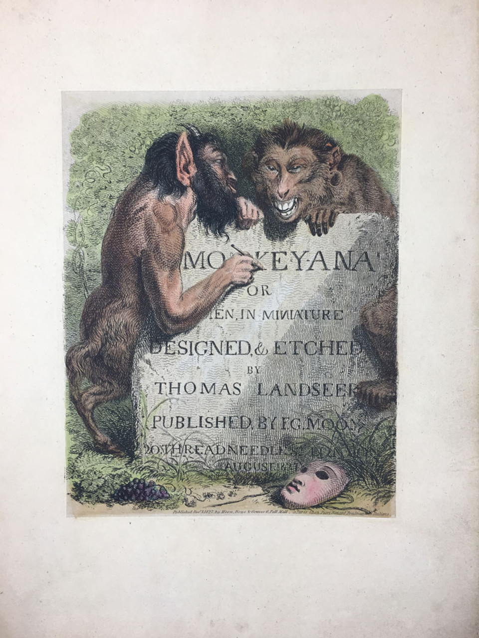 Monkeyana or Men in Minature Title Page