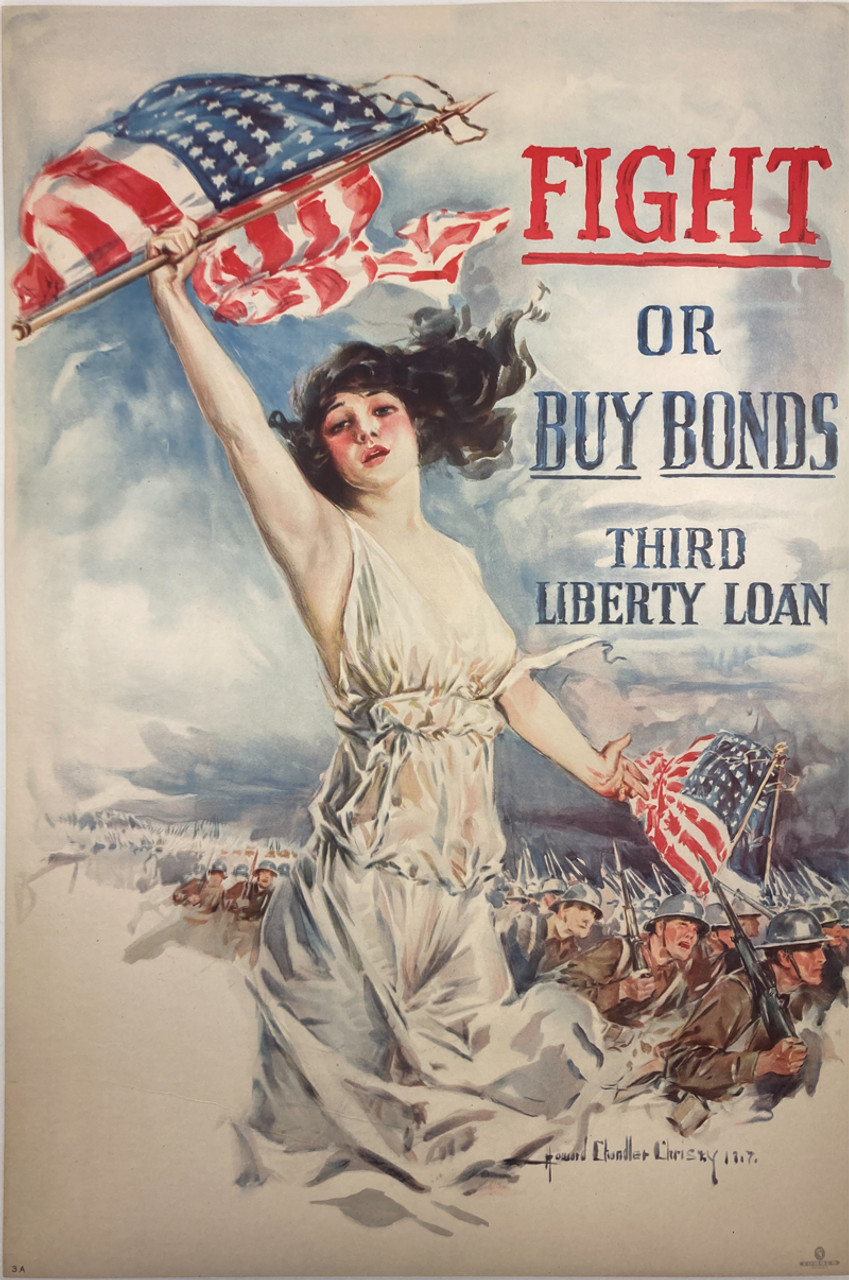 Fight or Buy Bonds Third Liberty Loan - Timmons Vintage Posters