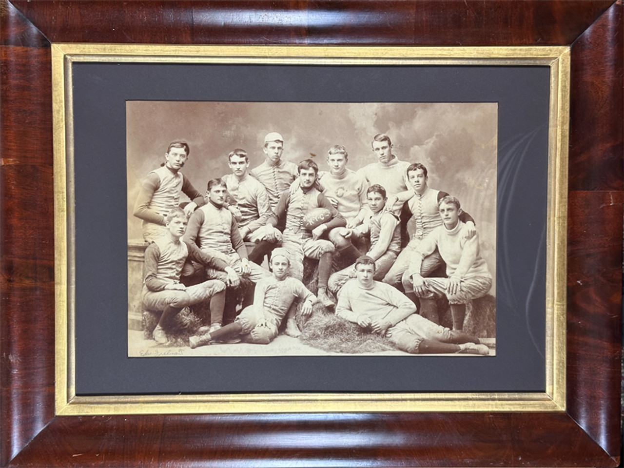 1890s Champions of New York City Football by unknown USA 1890s original antique photograph archival refit in original frame