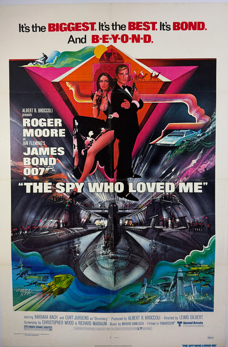 The Spy Who Love Me by Bob Peak USA 1977 original lithograph on linen vintage poster