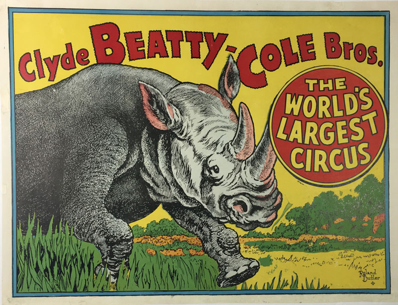 Clyde Beatty Cole Bros. The Worlds Largest Circus
