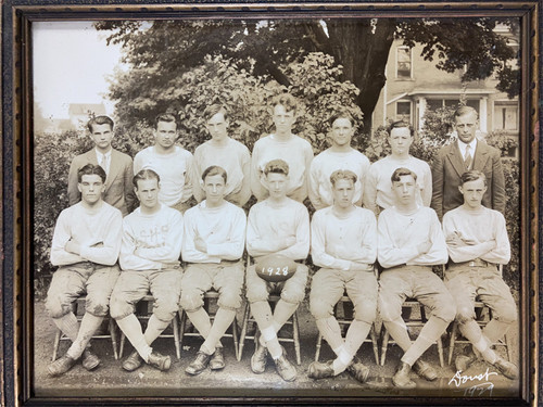 Antique Photograph Football Team unknown 1929 USA original photograph