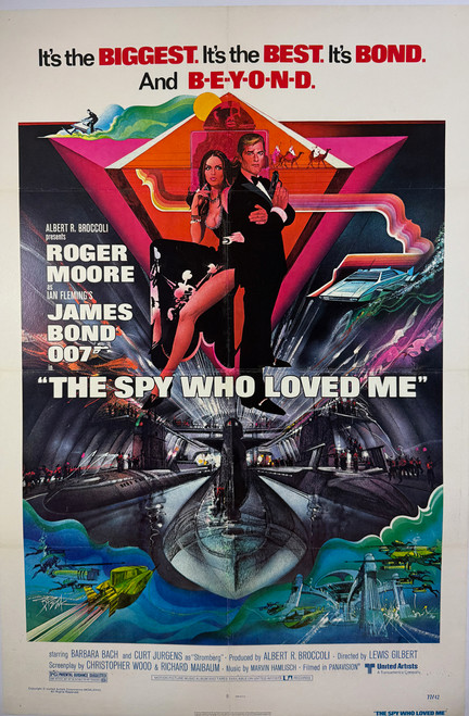 The Spy Who Love Me by Bob Peak USA 1977 original lithograph on linen vintage poster