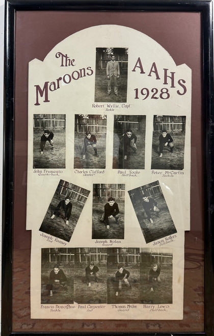 The Maroons AAHS 1928 USA original antique photographs in a frame