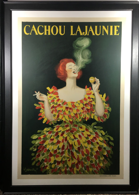 Cachou Lajaunie by Leonetti Cappiello 1920 original stone lithograph on linen