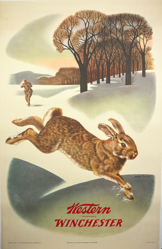 Western Winchester Rabbit - Timmons Vintage Posters