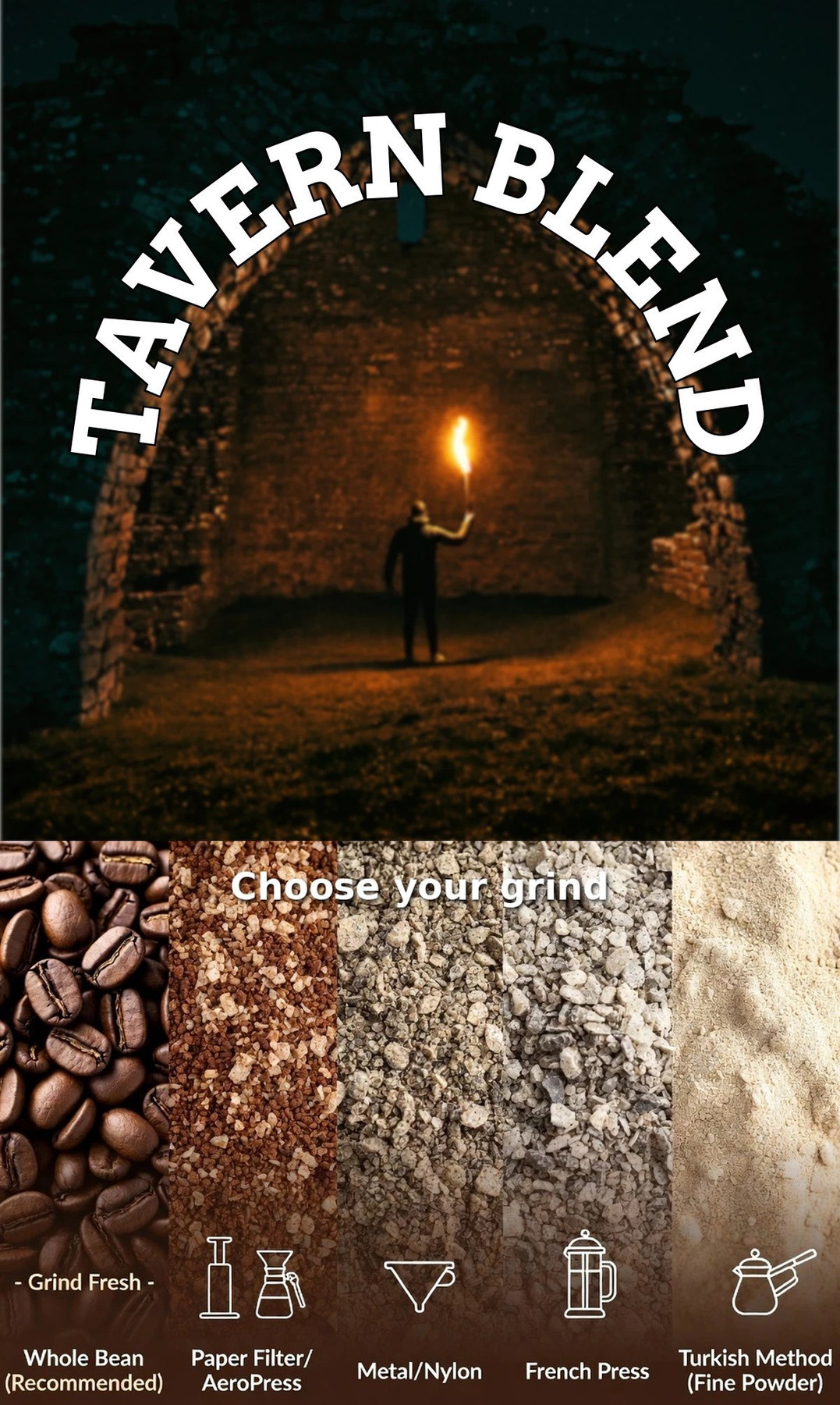 Tavern Blend™ with grind guide