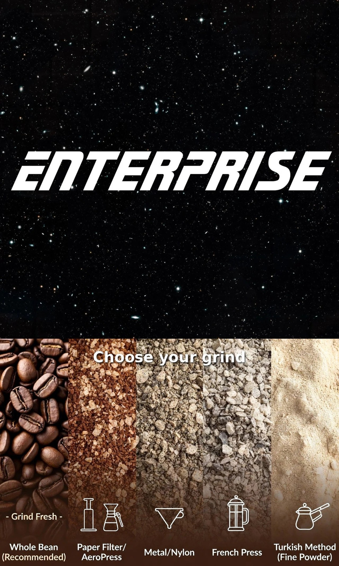 Enterprise with grind guide
