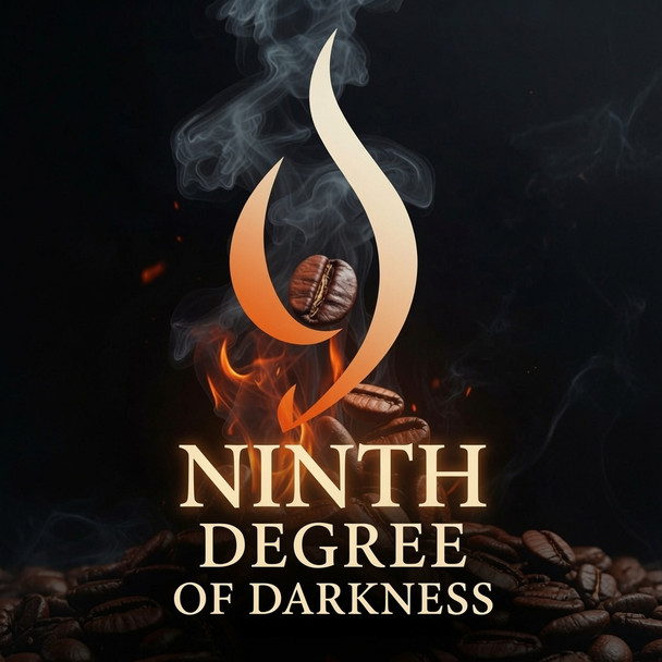 Ninth Degree of Darkness — our boldest ultra-dark roast yet. Intensely smoky, full-bodied, and rich with notes of baker’s chocolate, roasted nuts, and a long, lingering finish. Zero acidity. Roast Level 9 from Old Crown Coffee.