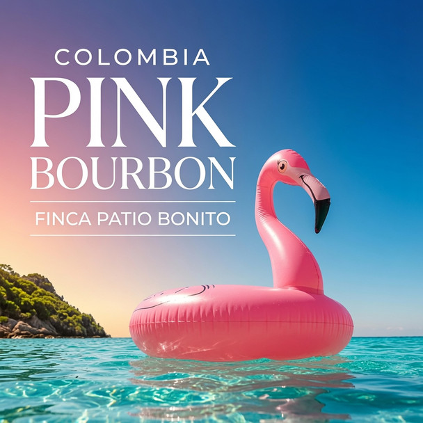 Colombia Pink Bourbon from Finca Patio Bonito. Deliciously sweet with notes of caramel, warming spice, orange blossom, and bright citrus (like lemonade). A wonderfully balanced medium-light roast single-origin from Old Crown Coffee.