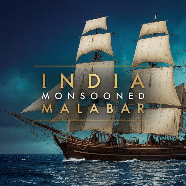 ndia Monsooned Malabar — a unique full-bodied, earthy dark roast with virtually no acidity. Created by exposing beans to monsoon winds. A true hit-or-miss favorite loved by many for its bold, distinctive character. Roast Level 6 from Old Crown Coffee.