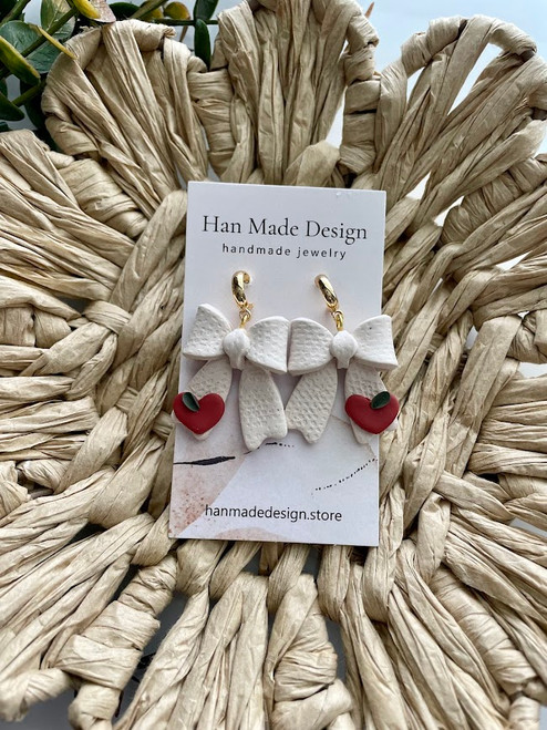 Apple Bow Dangles Apple Bow Dangles