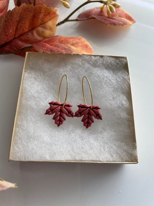 Red Maple Leaf Hoops Red Maple Leaf Hoops