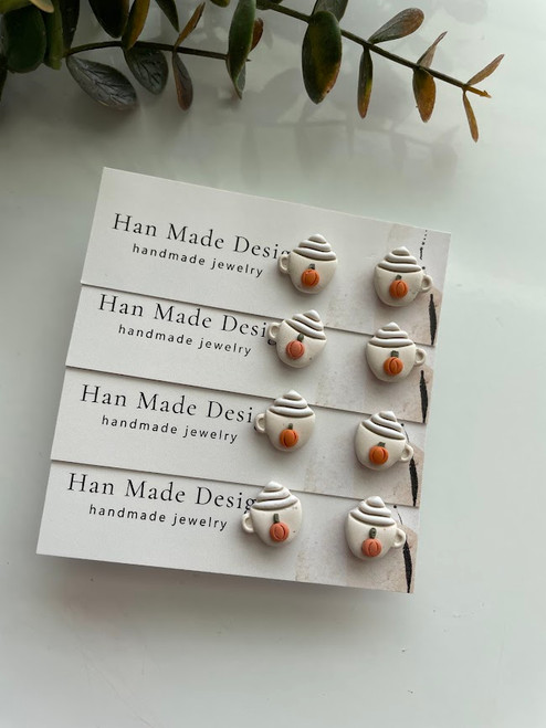 Pumpkin Mug Studs Pumpkin Mug Studs
