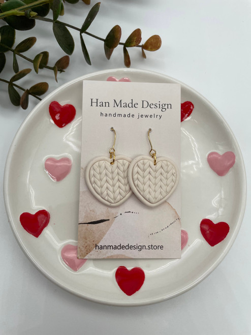 Knitted Heart Dangles