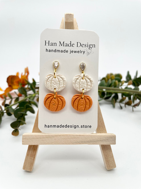Cream & Orange Pumpkin Stack (PRE-ORDER)