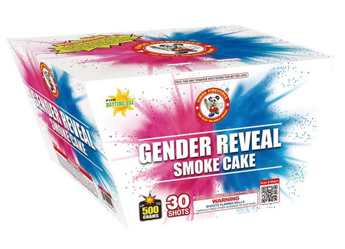 Gender Reveal Smoke Cake Pink