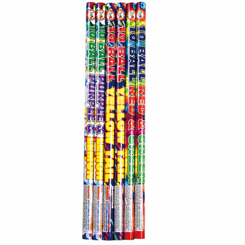 Roman Candle 10 Ball Assorted