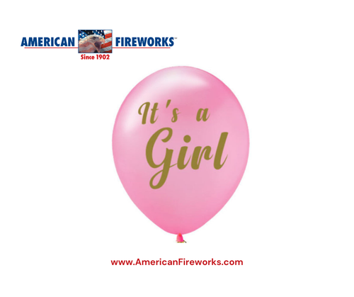 Gender Reveal Balloon Pink 12"