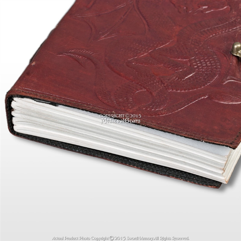 Medieval Rennaissance Diary Medieval Renaissance Double Dragon Leather Handmade Journal Diary ...