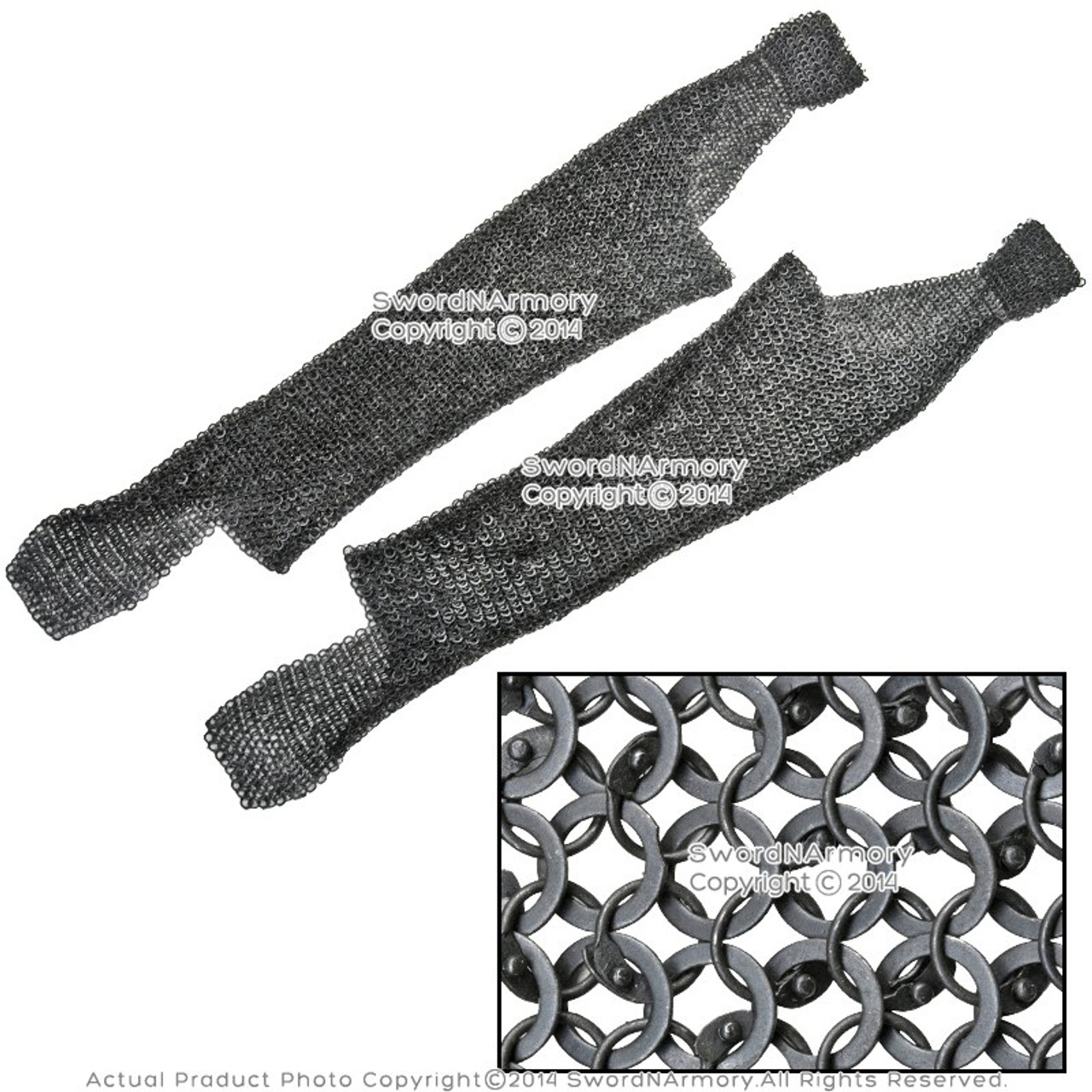 Functional Medieval Chainmail Legging 18G Round Ring Round