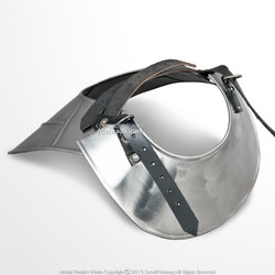 Medieval Gorget Neck Plate Armor 18 Gauge Steel LARP Renaissance Costume