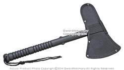 Tactical Sruvival Axe Multi USe Camping Hiking Hachet with Spike Polymer Handle
