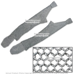 M/L Size Medieval Chainmail Legging Chausses 16G Steel Butted 10mm Rings LARP