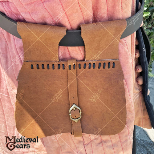 Medieval Viking Soldier Genuine Antique Leather Belt Pouch Rennie Faire SCA LARP Medieval Viking Soldier Genuine Antique Leather Belt Pouch Rennie Faire SCA LARP
