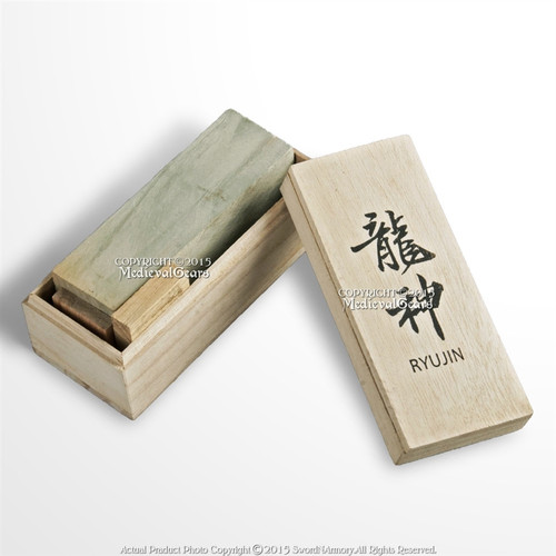 Ryujin Brand 1000 Grit Natural Knife Sword Sharpening Polishing Stone Whestone