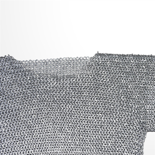 Aluminum Chainmail Shirt Butted Chainmail Haubergeon Medieval Costume Armour