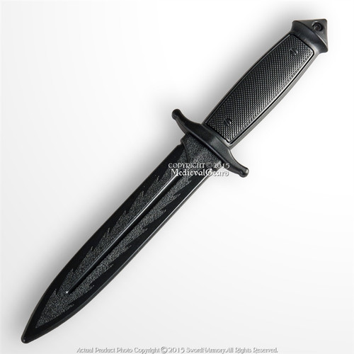 Polypropylene 11.75" Martial Arts Combat Tactical Training Knife Fixed Blade