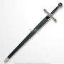 45" Metal Grey Color Excalibur Medieval Crusader Sword with Scabbard Reenactment