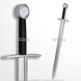 Padded Medieval Knights Arming Foam Sword Chrome Blade Renaissance Cosplay LARP